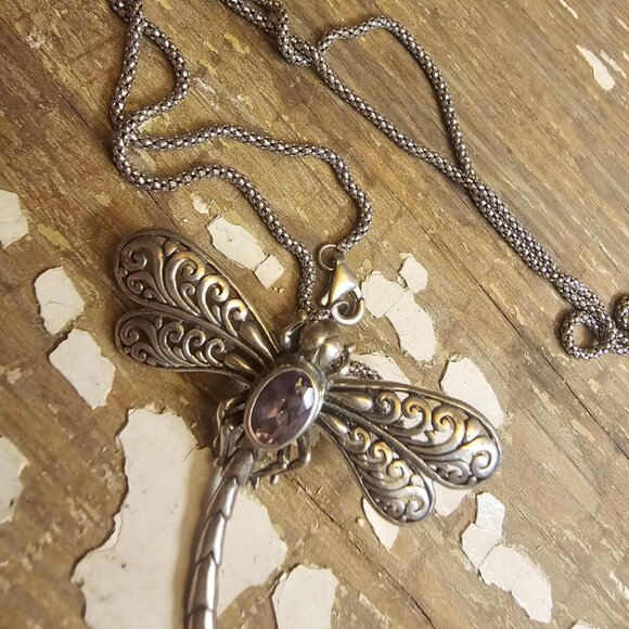 Dragonfly necklace - Picture 5 of 6